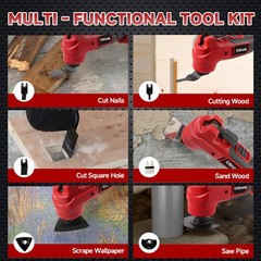 Cordless Multi-Tool Oscillating Tool for Milwaukee M18 Battery – Variable Speed