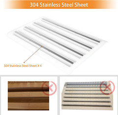 Bread Slicer Guide for Homemade Bread with 304 Stainless Steel Sheet and Storage