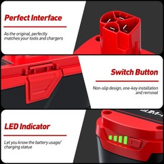 1-2Pack 8.0Ah for Craftsman 19.2V Lithium Battery C3 DieHard 11375 6.0Ah/Charger