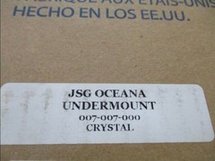 Crystal Glass Undermount Oval Bathroom Sink (19.75-in x 16.375-in) 007-007-000,