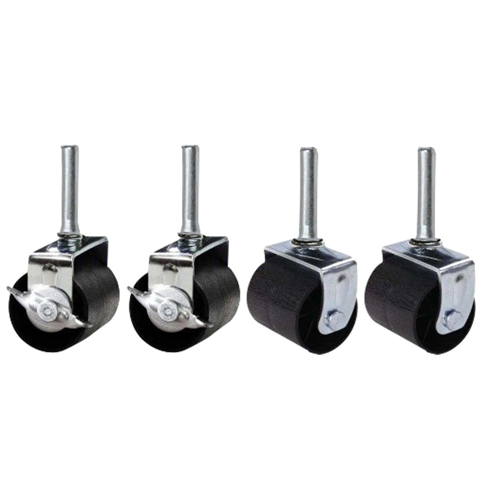 Heavy Duty Caster Wheels for Bed Frame ~Set of 4~ (2 Locking & 2 None Locking)