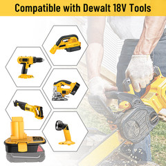 DM18D Converter Compatible with Dewalt 20V Battery & Milwaukee 18V Battery