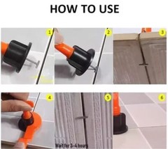 Reusable Anti-Lippage Tile Leveling System Positioning Kit wall and floor 1.5mm