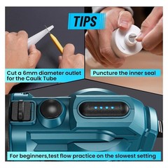 Cordless Electric Adhesive Caulking Gun Caulk Power Tool for 10oz. Sealant Glue