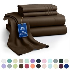 1800 Series 6 Piece Bedsheet Set Extra Soft Deep Pocket Hotel Luxury Bed Sheets