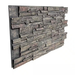 Stack Stone 48 In. X 24.25 In. Polyurethane Interlocking Siding Panel Finished i