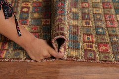 Checkered Moroccan Modern Area Rug 8×10 Hand-knotted Wool Oriental for Any Room