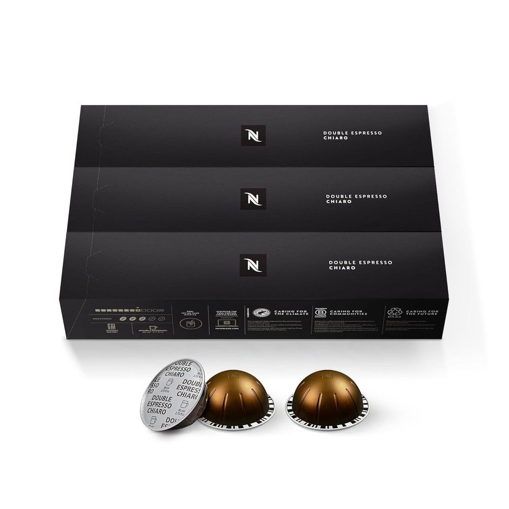 NESPRESSO Vertuo Double Espresso Chiaro 30-Count , EXP +8/2026 FREE SHIPPING!!