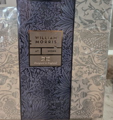 WILLIAM MORRIS QUEEN duvet set STRAWBERRY THIEF TONAL-SOFT MINERAL 100% cotton