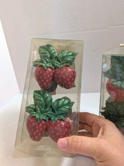 Set Of 8 Strawberry Napkin Rings at Home with Meijer NIB