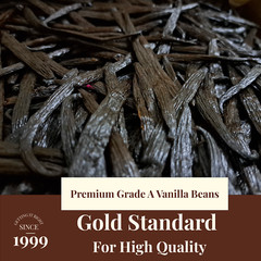 Fresh Organic Vanilla Beans Grade A 5′- 8′ – Bulk Vanilla Pods and Vanilla Cuts.