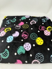Girl Scout Cookies & Dots Fleece Blanket 60.5″ x 57.5″ NWT