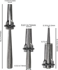 12 Pack Wedge and Feather Shims, 5/8 Inches Heavy Duty Rock Splitting Wedges Sto