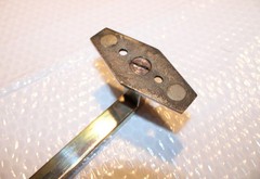 1920’s Antique Towel Bar Solid Nickel Silver / White Brass 3 lb 9 oz 27 5/8 Inch