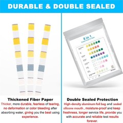 8 in 1 Aquarium Test Kit Fish Tank Test Strips Accurate Water Quality Testing St