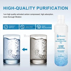1~6 Packs Fits LG LT1000P/ADQ747935 GF-D706BSL Refrigerator Fresh Water Filter