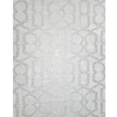 White cream tan silver trellis lines faux liquid art marble textured Wallpaper