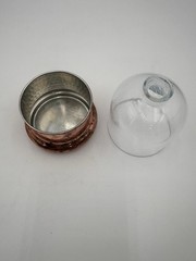Williams Sonoma Hammered Copper Butter Keeper Round
