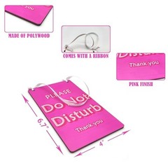 Do Not Disturb and Available Please Knock Door Sign – Wooden Reversible Double