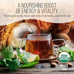 La Republica USDA Organic Mushroom BLACK TEA (Full-Fruiting Bodies) 70 Servings
