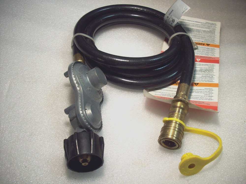 6-1/2 ft Hose Two Stage Propane Regulator with Quick Coupler LP Propane RT812-IQ