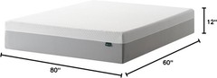 Memory Foam Mattress Queen Green Tea Breathable Safe CertiPUR US