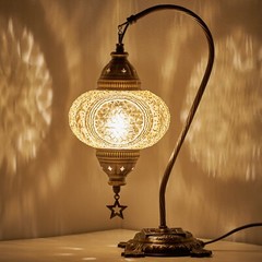 Turkish Moroccan Mosaic Bohemian Colorful Table Bedside Lamp Light Lampshade