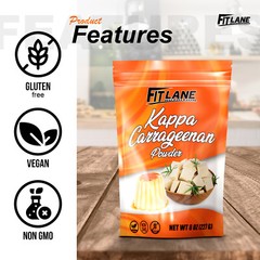 Kappa Carrageenan Powder, for Vegan Cheese, Non-GMO. Refined Food Grade 4 oz Bag