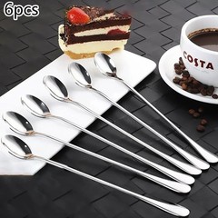 9.5-Inch Long Handle Spoon, Ice Tea Spoons, Ice Cream Spoon, Long Coffee Spoons