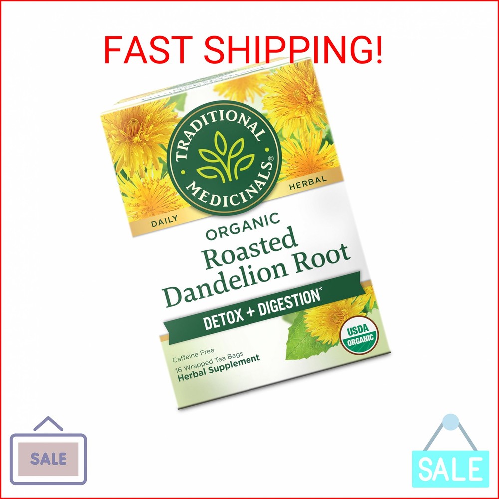 Traditional Medicinals Organic, Roasted, Dandelion Root Tea – Supports Normal De