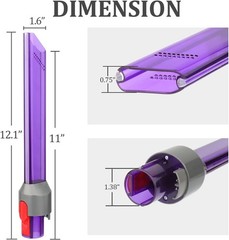 Dyson Cordless Vacuum Light Pipe Crevice Tool – Tight Spaces Effortlessly