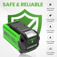 Battery For Greenworks 40V Lithium G-MAX Battery /Charger 29472 20292 206722