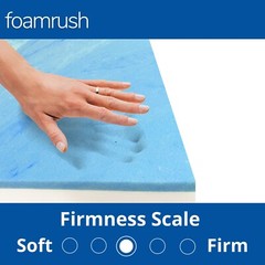 FoamRush Bunk (48″ x 75″) Cooling Gel Memory Foam RV Mattress Medium Firm USA