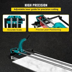 VEVOR 48″ Manual Tile Cutter 1200mm Ceramic Floor Tile Cutter w/ Laser Guide