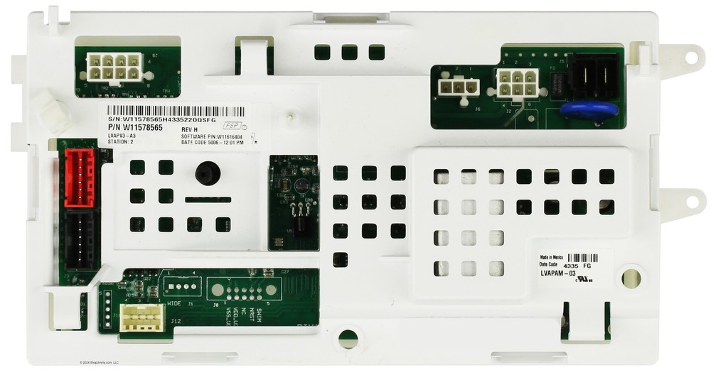 Whirlpool Washer W11578565 Control Board WTW4816FW3
