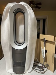 Dyson AM09 Hot + Cool Tower Heater Air Multiplier Technology Gray Silver Black