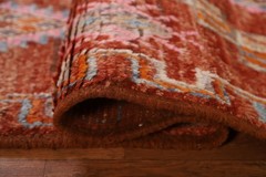 Rust Moroccan Tribal Area Rug 5×7 Hand-knotted Wool Oriental Carpet for Any Room