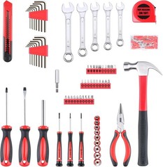 175-Piece Alloy Steel Home Auto Tool Kit in Portable Storage Case