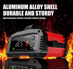 Fully Automatic Battery Charger, 25A 2/8/20/25 Amp 12V/24V LiFePO4 Lead Acid