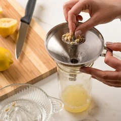 5″ Food Grade Stainless Steel Kitchen Funnel W Strainer Filter For Transferring