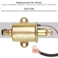 Electric Fuel Pump Replacement for Onan 5500 5.5KW Gas Generator Marquis RV 5500