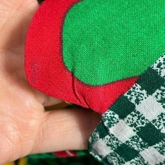 Christmas Apron Tree Presents Pockets Handmade Novelty Gift Red Green Holiday