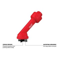 1-1/4 In. – 2-1/2 In. Cross Brush Tool Wet/Dry Shop Vacuum Attachment (1-Piece)