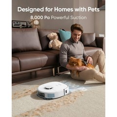 eufy refurbished X10 Pro Omni White Robot Vacuum and Mop Combo All in One Statio