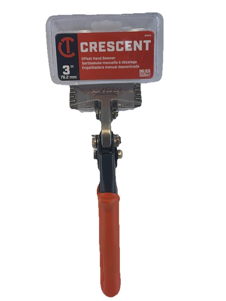 Crescent Wiss 3-1/4 in. Offset Hand Seamer WS4N With 1-1/4 in Jaw Clearance