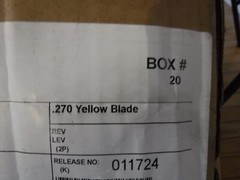 (70 ) Aero-Flex Line Replacement Blades – Yellow (BULK)