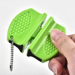1pc Mini Ceramic Rod Tungsten Steel Knife Sharpener Two-stage Butterfly Type