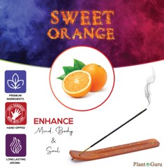 SWEET ORANGE Incense Sticks 11″ Bulk Pack Wholesale Hand Dipped Lot