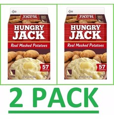 *2PK**Hungry Jack Mashed Potatoes Easy Instant Tasty Food Bulk Box 2X3.25Lb
