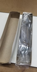 NEW Vintage PIERRE 12pc Stainless Steel Korea Modern MCM Silverware NOS